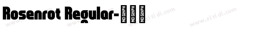 Rosenrot Regular字体转换